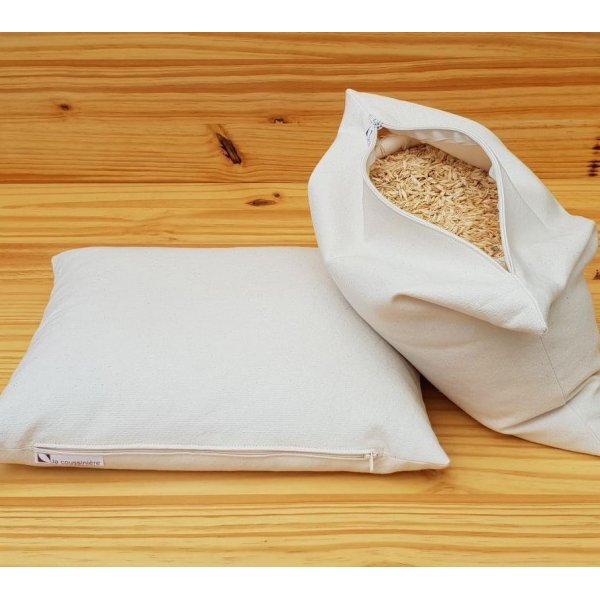 Traversin v&eacute;g&eacute;tal bio ergonomique en 2 tailles